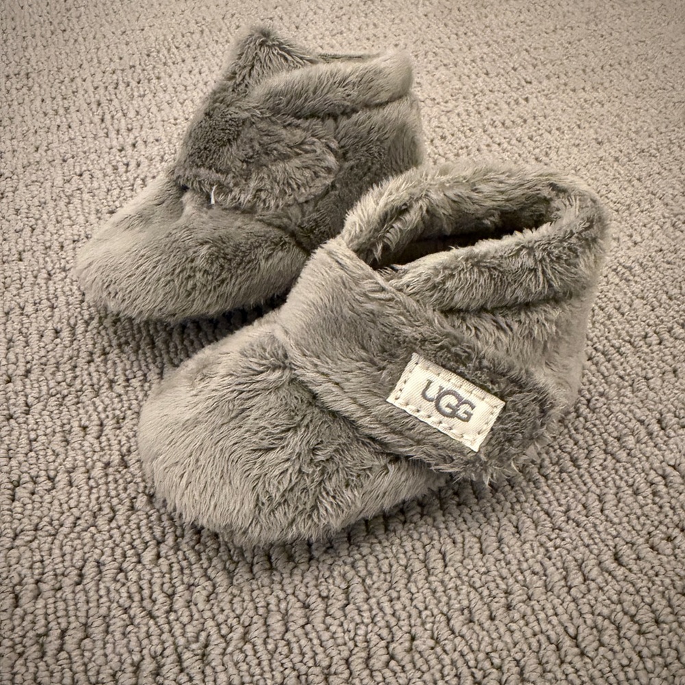 UGG Soft Gray Infant Booties